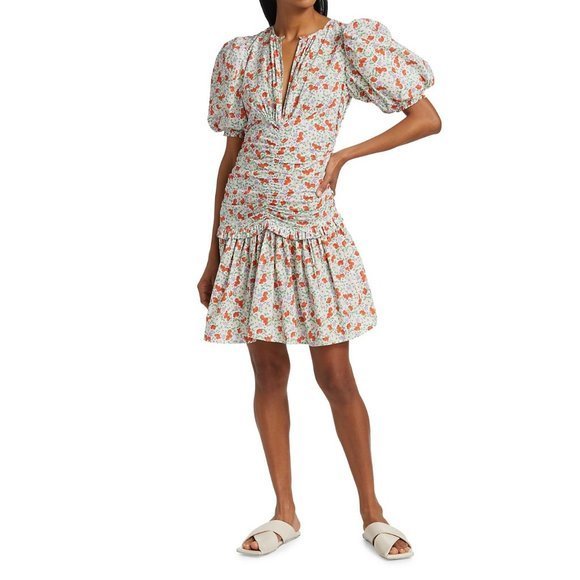 Nwot Bytimo Festive Cotton Mini Dress Size S